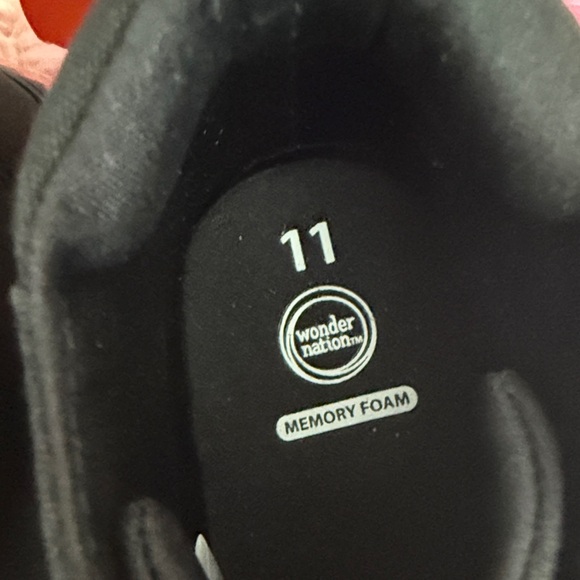 Wonder Nation Black Sneakers with Fiery Red Trim - Picture 4 of 6